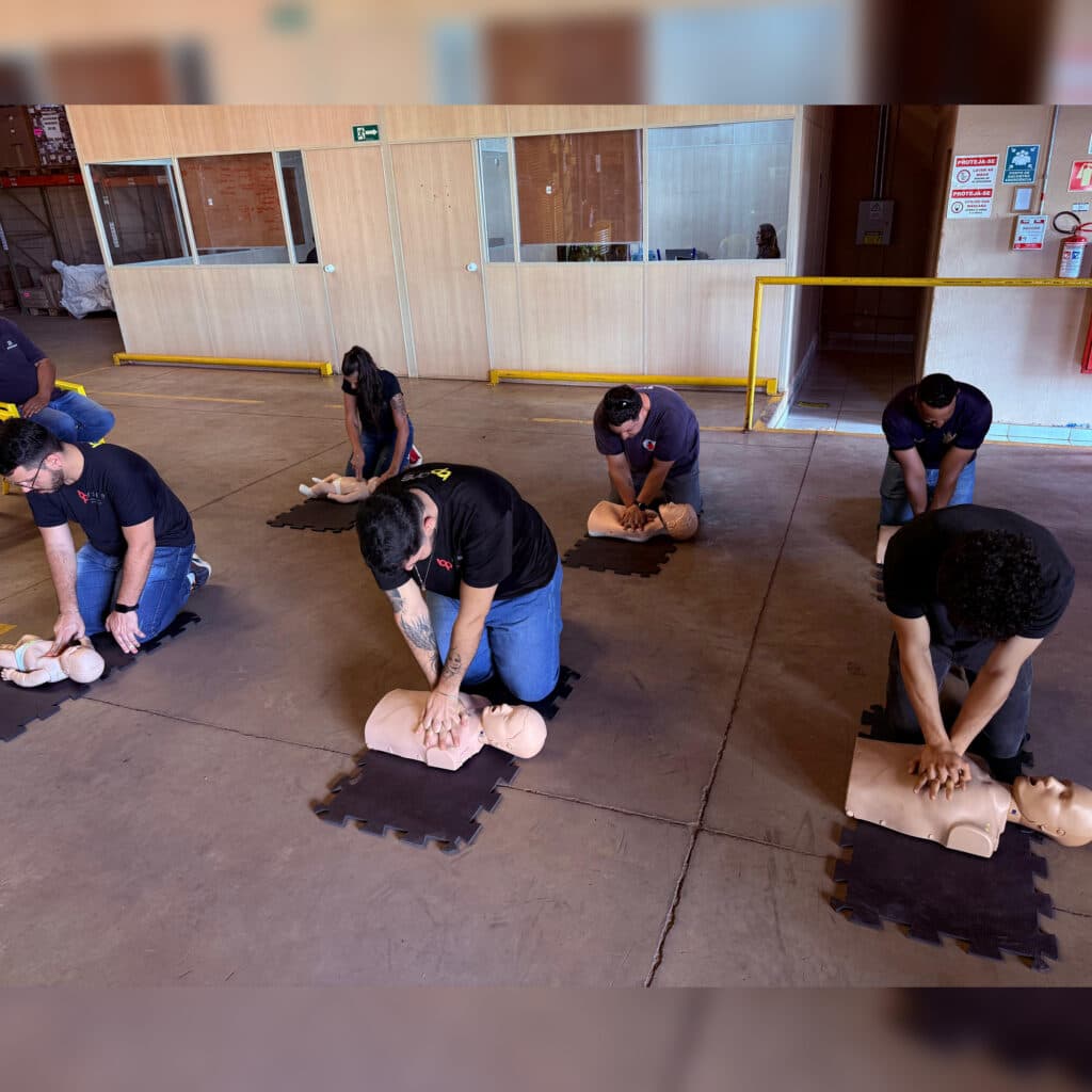 Primeiros socorros realizado pela Safety Rescue