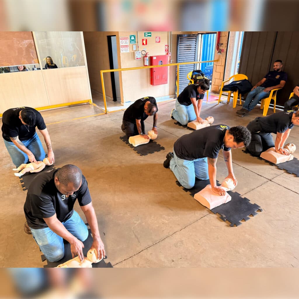 Primeiros socorros realizado pela Safety Rescue
