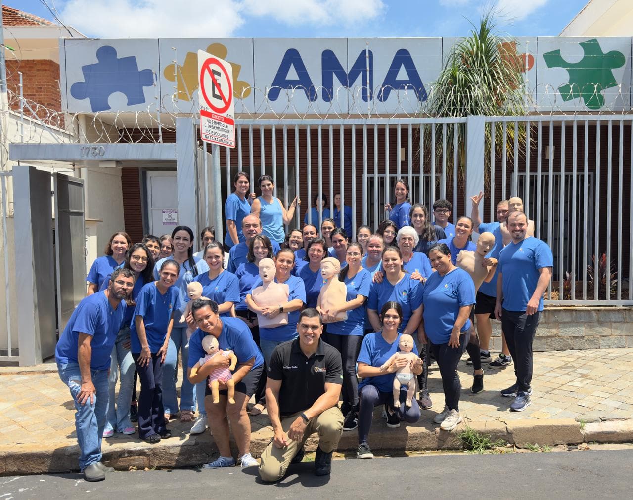 Equipe AMA capacitada realizado pela Safety Rescue