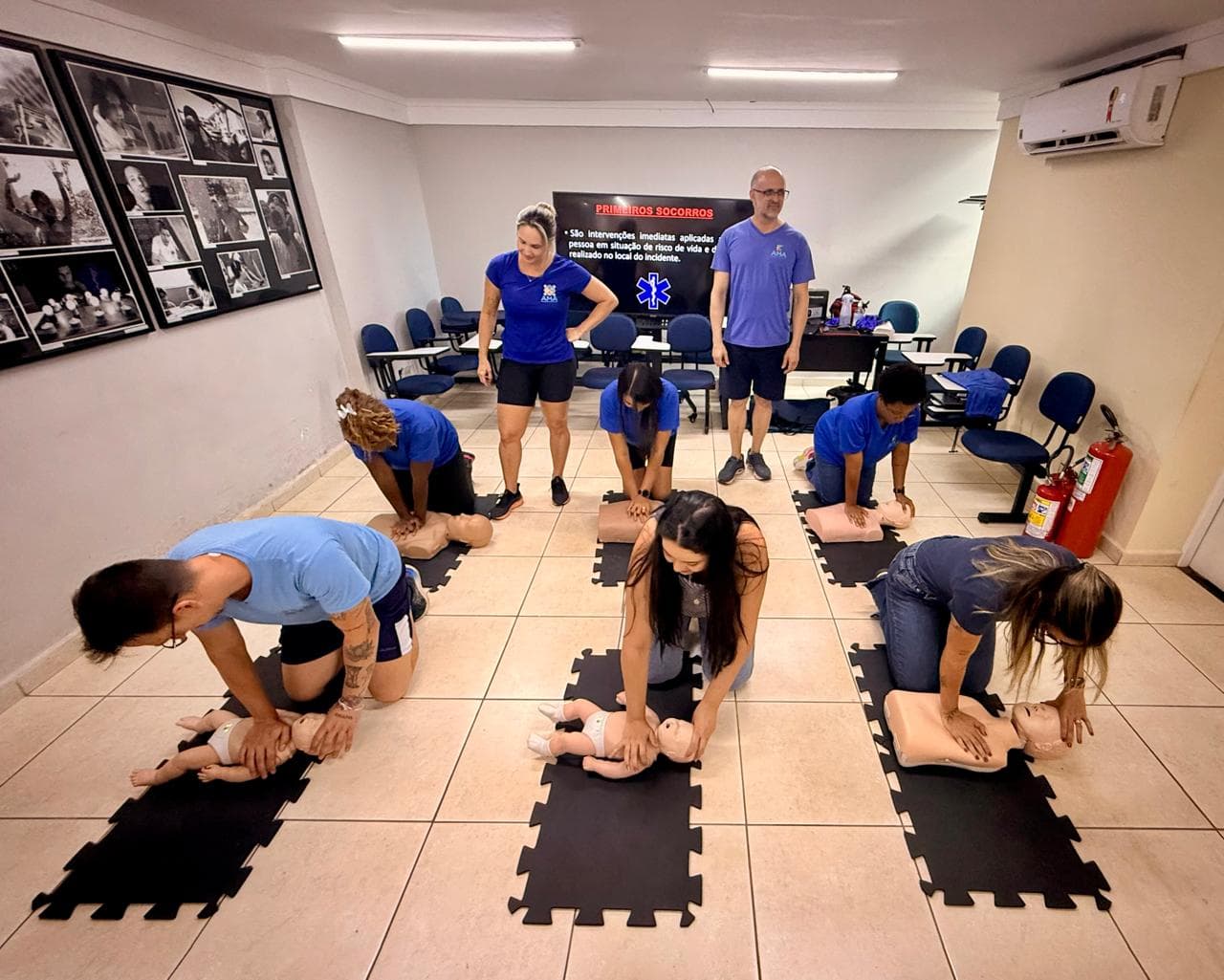Prática de RCP realizado pela Safety Rescue